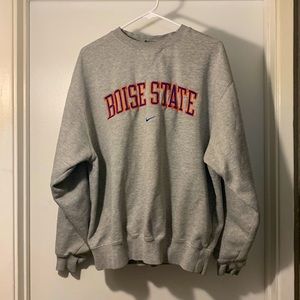 Gray Boise State Crewneck // Nike // Unisex Medium